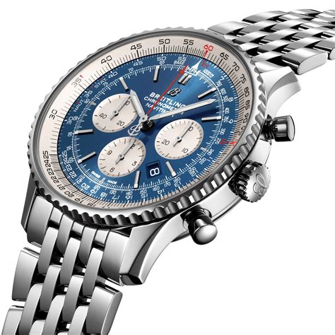 breitling chronometre navitimer weiss metalarmband|breitling navitimer chrono 46mm watch.